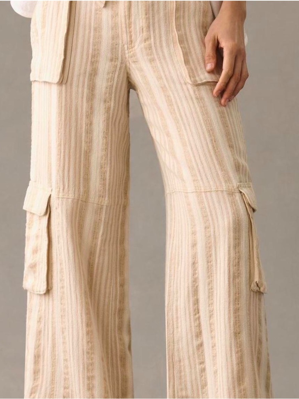Anthrpologie Wide Leg Cargo Pant sz. 27 - Picture 3 of 7